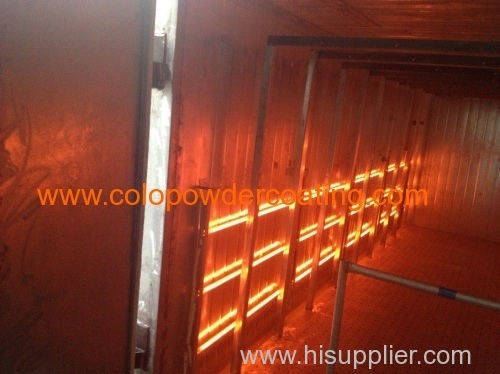 electric Infrared oven for polymer coatings